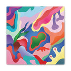 Pink Coral Abstract Canvas Print