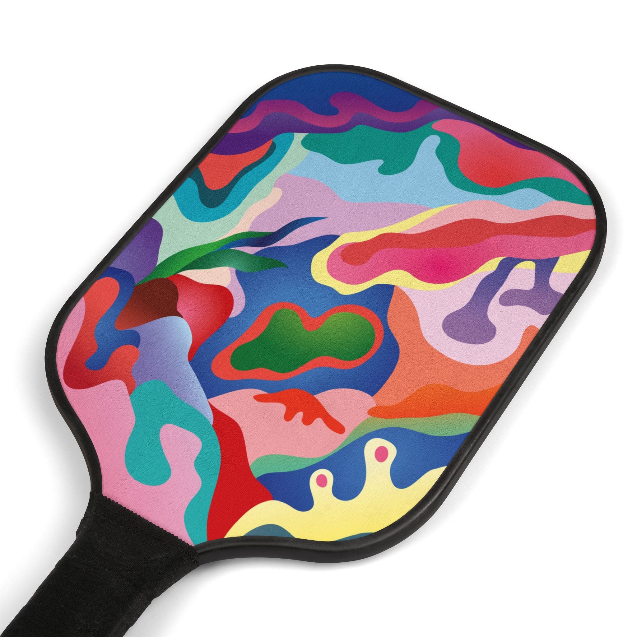 Pink Coral Abstract Pickleball Paddles