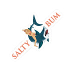 Shark Rider: Bikini Babe Edition Wide Sticker