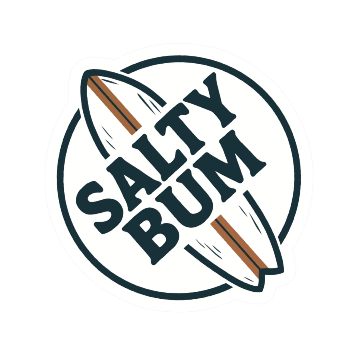 Salty Bum Surf Sticker